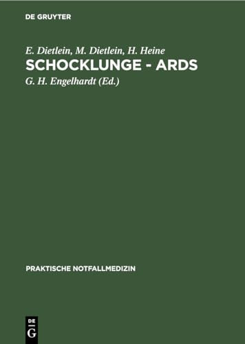 Schocklunge - ARDS by E Dietlein ISBN 9783110121094