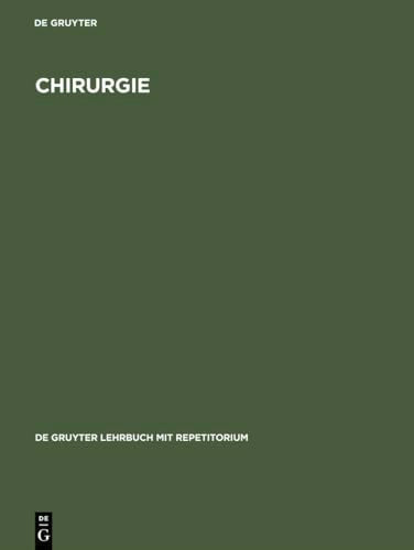 Chirurgie by No Contributor ISBN 9783110149883