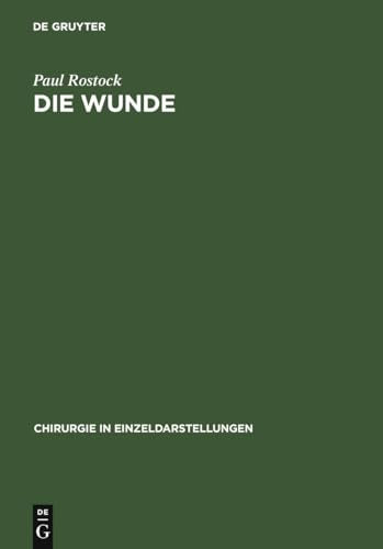 Die Wunde by Paul Rostock ISBN 9783110238341
