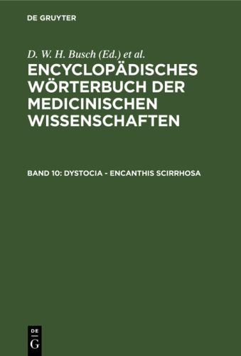 Dystocia - Encanthis Scirrhosa by Karl Asmund Rudolphi ISBN 9783111038865