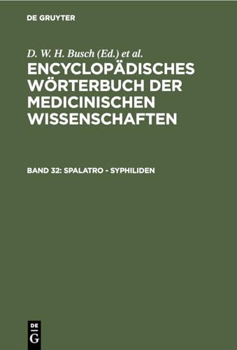 Spalatro - Syphiliden by Karl Asmund Rudolphi ISBN 9783111218847
