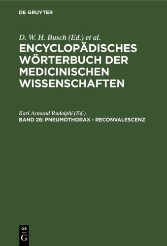 Pneumothorax - Reconvalescenz by Karl Asmund Rudolphi ISBN 9783111237077