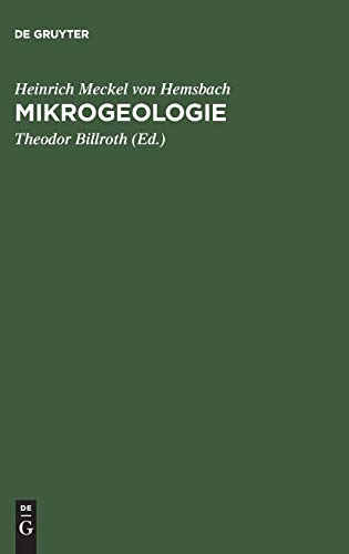 Mikrogeologie by Heinrich Meckel Von Hemsbach ISBN 9783111258249