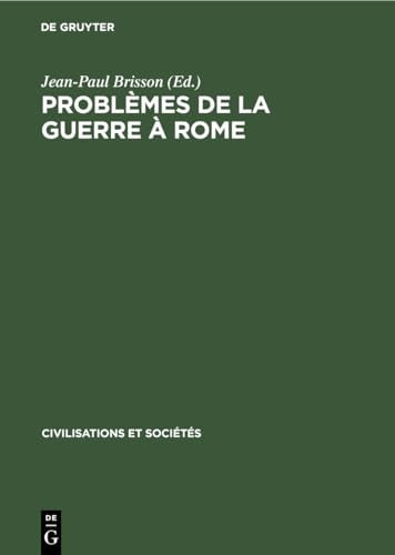 Problmes de la Guerre Rome by Jean-Paul Brisson ISBN 9783112308448