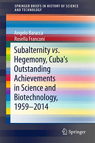 Subalternity vs. Hegemony, Cuba's Outstanding Achievements in Science and Biotechnology, 1959-2014 by Angelo Baracca ISBN 9783319406084