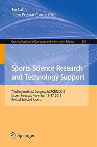 Sports Science Research and Technology Support by Jan Cabri ISBN 9783319527697