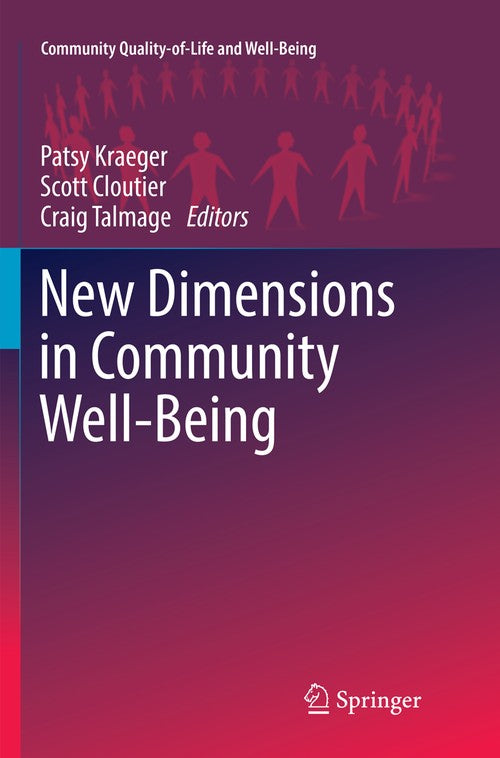 New Dimensions in Community Well-Being by Patsy Kraeger ISBN 9783319856520