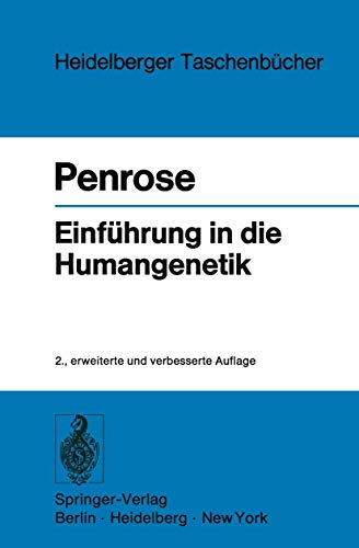 Introduction to Human Genetics by L S Penrose ISBN 9783540062837