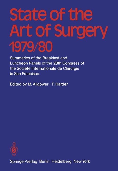 State of the Art of Surgery 1979/80 by F Harder ISBN 9783540101369