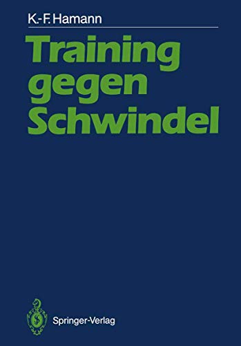 Training against dizziness by Karl-Friedrich Hamann ISBN 9783540172987