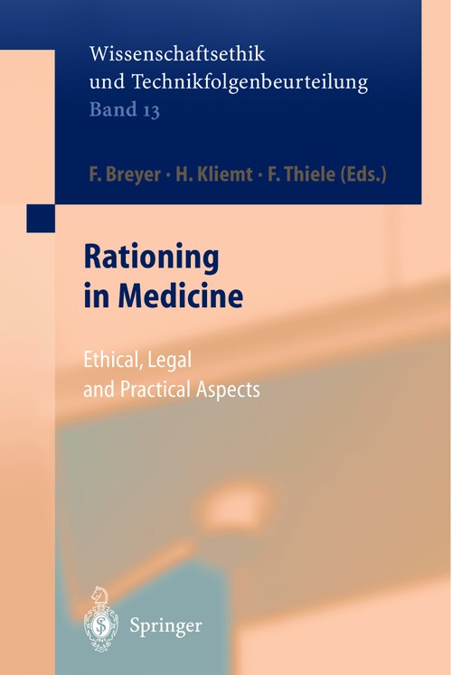 Rationing in Medicine by H Kliemt | ISBN-13 9783540427827