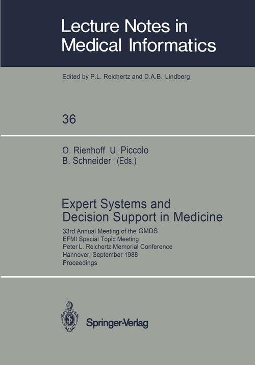 Expert Systems and Decision Support in Medicine by Otto Rienhoff | ISBN-13 9783540503170