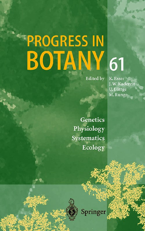 Progress in Botany by K Esser ISBN 9783540649915
