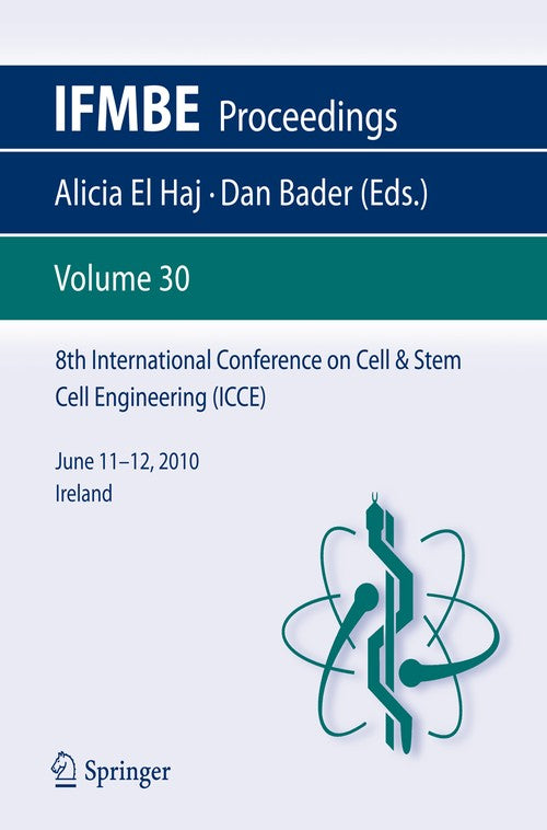 8th International Conference on Cell & Stem Cell Engineering (ICCE) by Alicia El Haj | ISBN-13 9783642190438