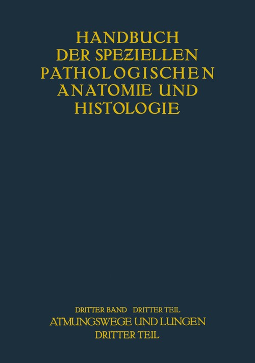 Atmungswege und Lungen by O Lubarsch ISBN 9783642478390