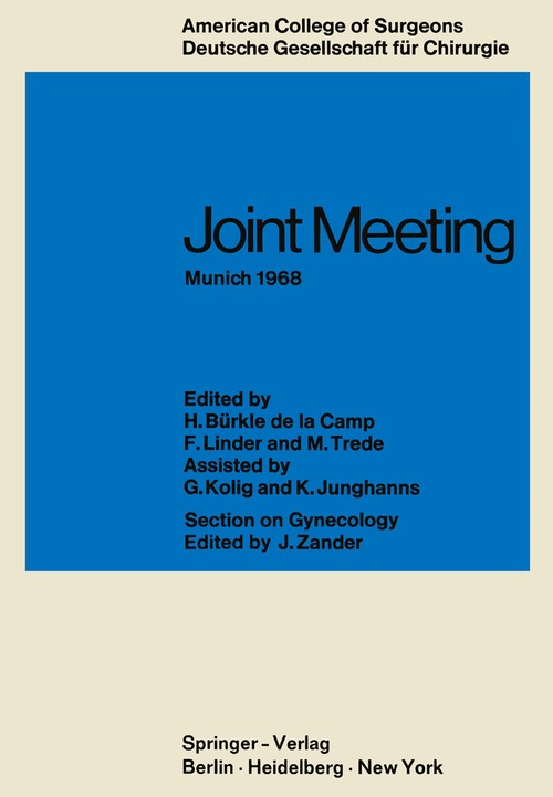 Joint Meeting Munich 1968 by H Camp | ISBN-13 9783642496301