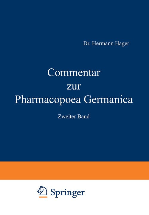 Commentar zur Pharmacopoea Germanica by Hermann Hager | ISBN-13 9783642517938