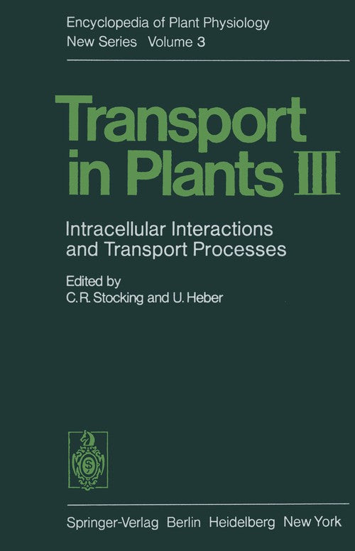 Transport in Plants III by Cr Stocking ISBN 9783642664199