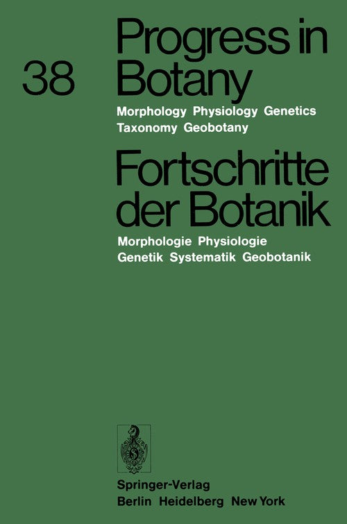 Progress in Botany / Fortschritte der Botanik by Heinz Ellenberg ISBN 9783642665134