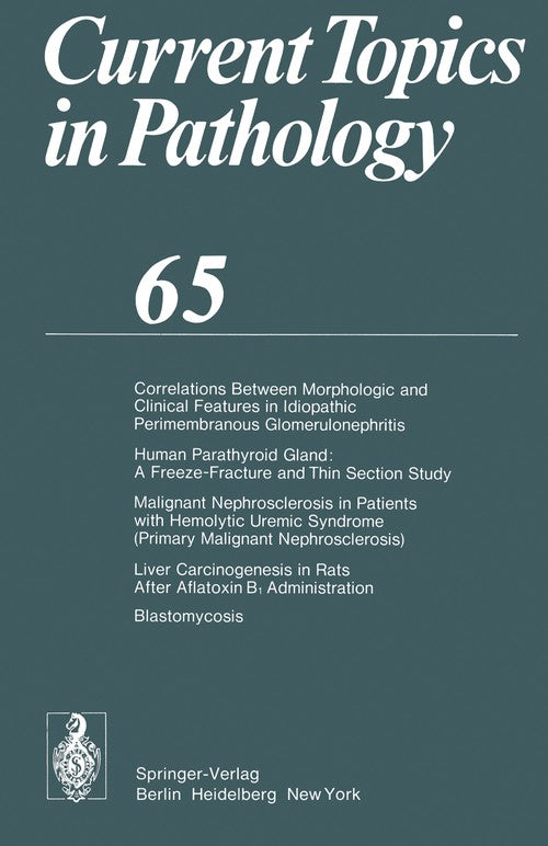 Current Topics in Pathology by E Grundmann | ISBN-13 9783642667053