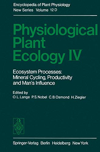 Physiological Plant Ecology IV by O L Lange ISBN 9783642681585