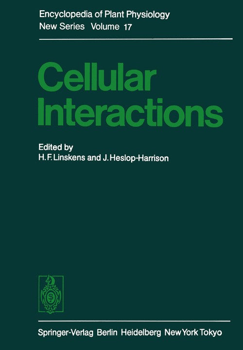 Cellular Interactions by H F Linskens ISBN 9783642693014