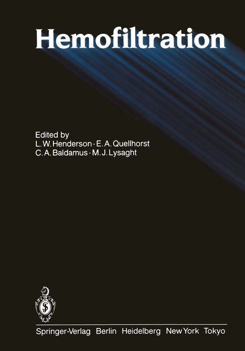 Hemofiltration by Lw Henderson | ISBN-13 9783642696671
