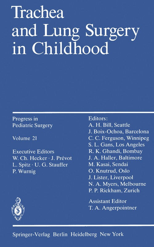 Trachea and Lung Surgery in Childhood by Peter Wurnig | ISBN-13 9783642716676