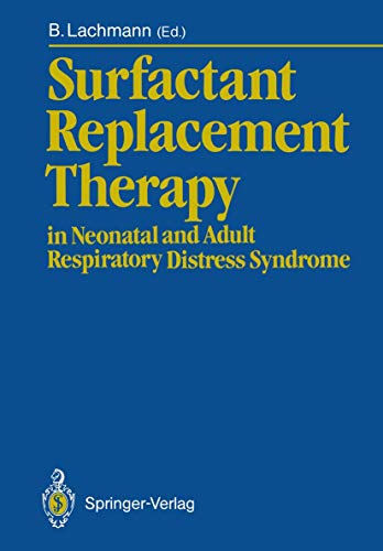 Surfactant Replacement Therapy by Burkhard Lachmann ISBN 9783642733079