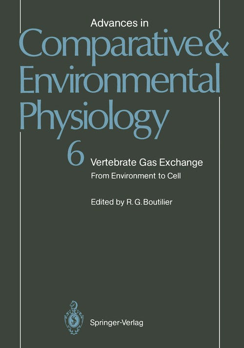 Vertebrate Gas Exchange by Rg Boutilier ISBN 9783642753824