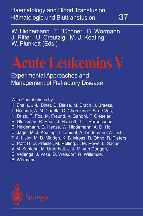 Acute Leukemias V by Wolfgang Hiddemann | ISBN-13 9783642789090