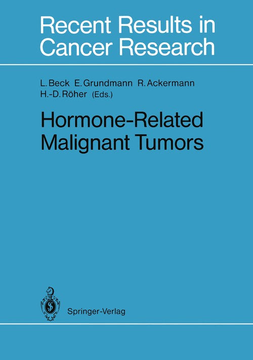 Hormone-Related Malignant Tumors by Lutwin Beck | ISBN-13 9783642838187