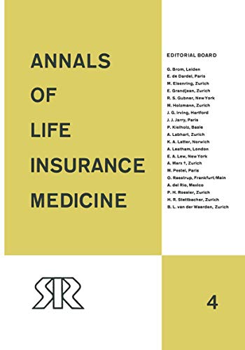 Annals of Life Insurance Medicine by Robert Dc Brackenridge | ISBN-13 9783642856228