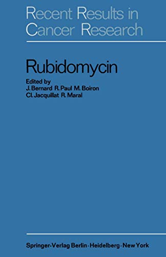 Rubidomycin by J Bernard | ISBN-13 9783642881275