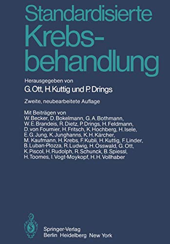 Standardisierte Krebsbehandlung by G Ott | ISBN-13 9783642882395