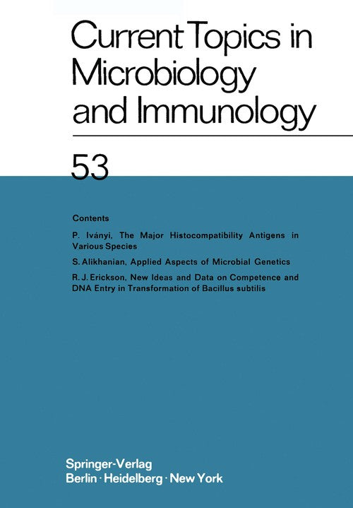 Current Topics in Microbiology and Immunology by R Rott | ISBN-13 9783642951824
