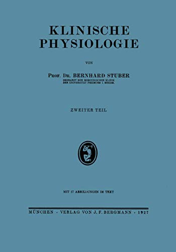 Klinische Physiologie by Berhard Stuber | ISBN-13 9783642981838