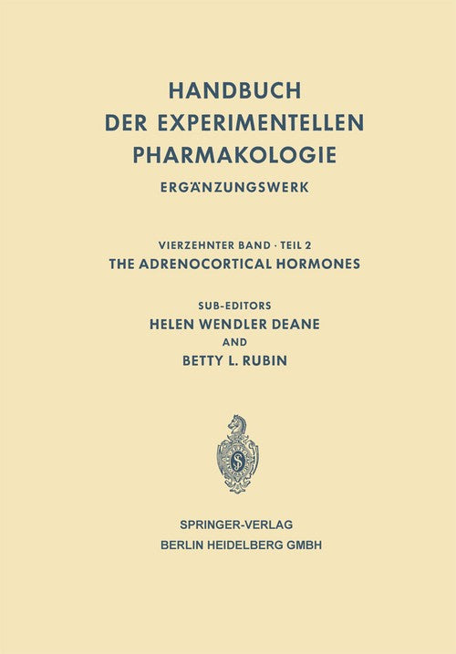 The Adrenocortical Hormones by Helen W Deane | ISBN-13 9783662131343