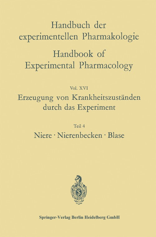 Erzeugung von Krankheitszuständen durch das Experiment by Oskar Eichler ISBN 9783662237199