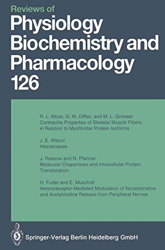 Reviews of Physiology, Biochemistry and Pharmacology by M P Blaustein | ISBN-13 9783662309957
