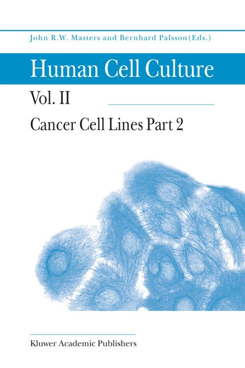 Cancer Cell Lines Part 2 by John Masters | ISBN-13 9789048152865