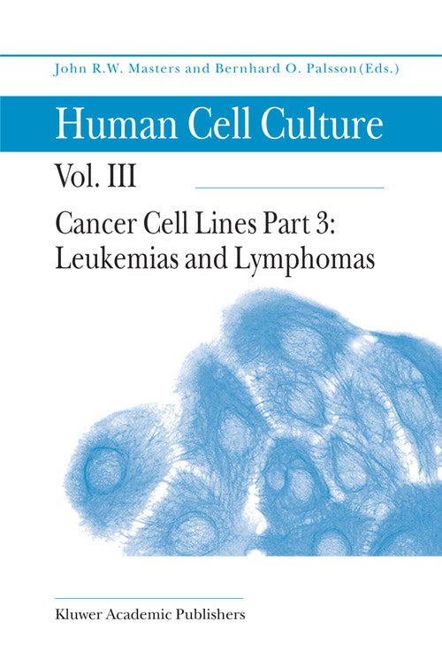 Cancer Cell Lines by John Masters | ISBN-13 9789048154203