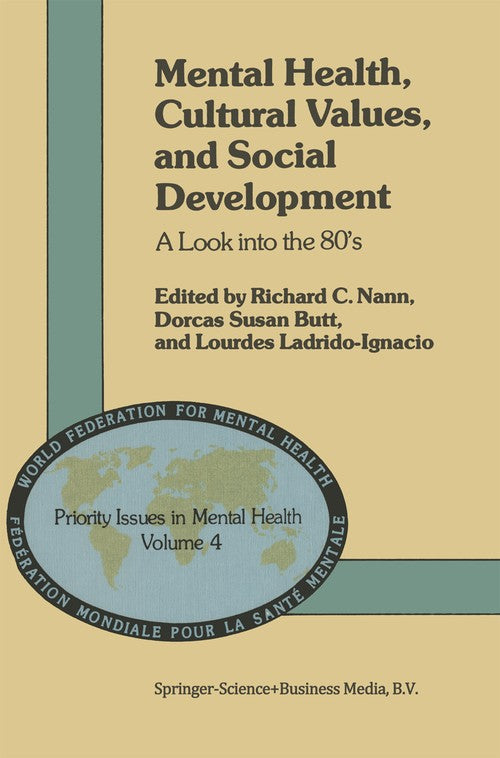 Mental Health, Cultural Values, and Social Development by Rc Nann | ISBN-13 9789048183869