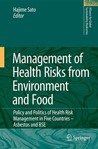 Management of Health Risks from Environment and Food by Hajime Sato | ISBN-13 9789400730793