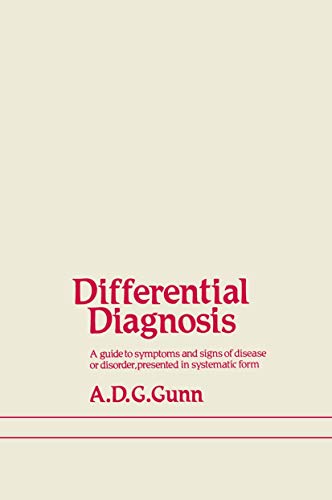 Differential Diagnosis by Ad Gunn | ISBN-13 9789400980624