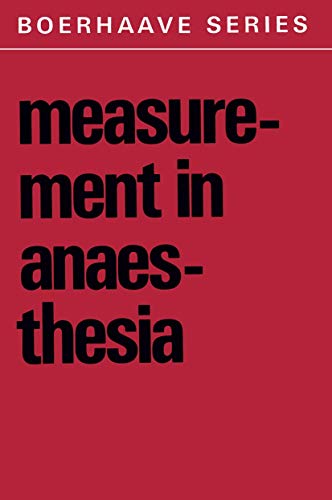 Measurement in Anaesthesia by Sa Feldman | ISBN-13 9789401023221