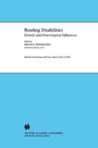 Reading Disabilities by B Pennington | ISBN-13 9789401050814