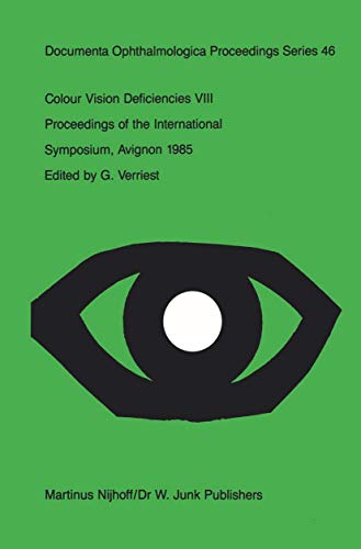 Colour Vision Deficiencies VIII by G Verriest | ISBN-13 9789401083997