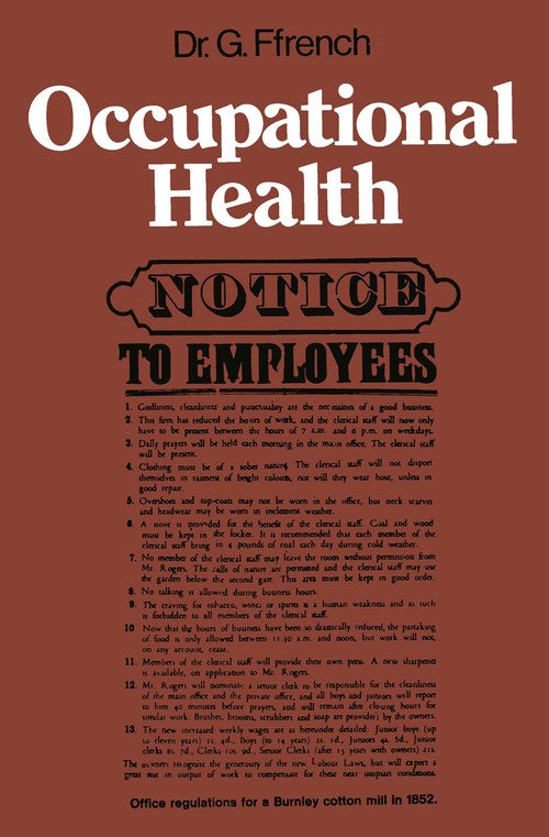 Occupational Health by G Ffrench | ISBN-13 9789401165990