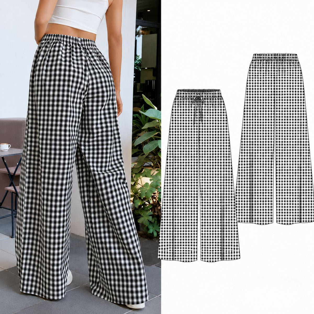 Wide Leg Pants With Pockets Sewing Pattern